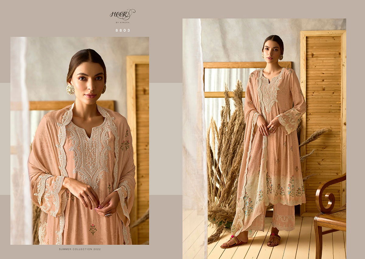 Husna Heer Heavy Designer Fancy Festive Wear Latest Salwar Suit Collection